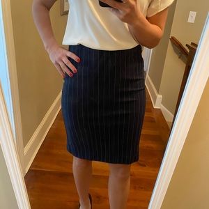 Ann Taylor Dress Skirt Navy Blue